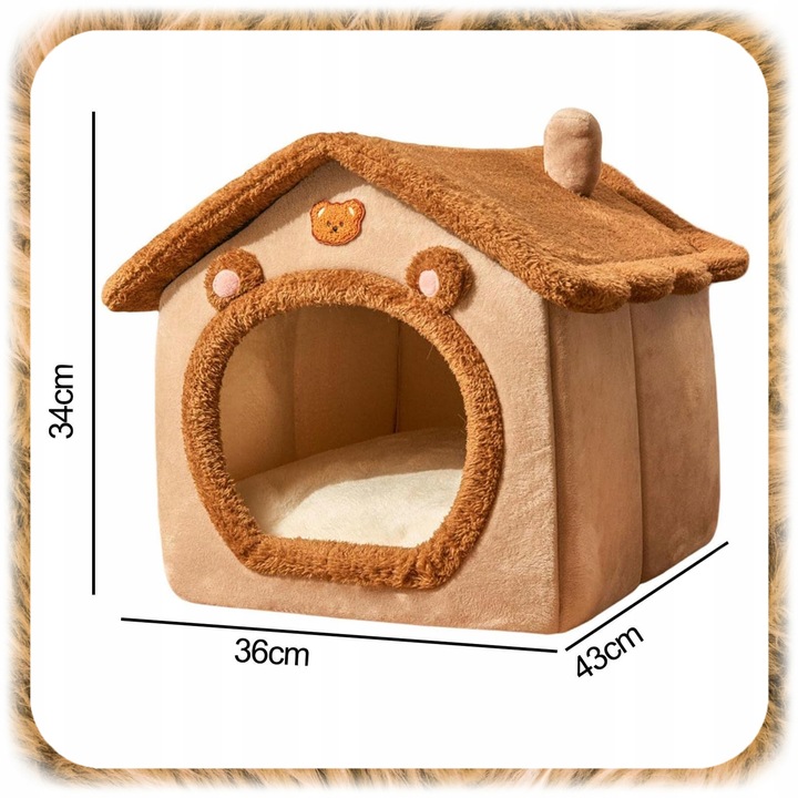 LEGOWISKO DLA KOTA PSA DOMEK BUDKA KOJEC PLUSZOWY PODUSZKA POSŁANIE BUDA