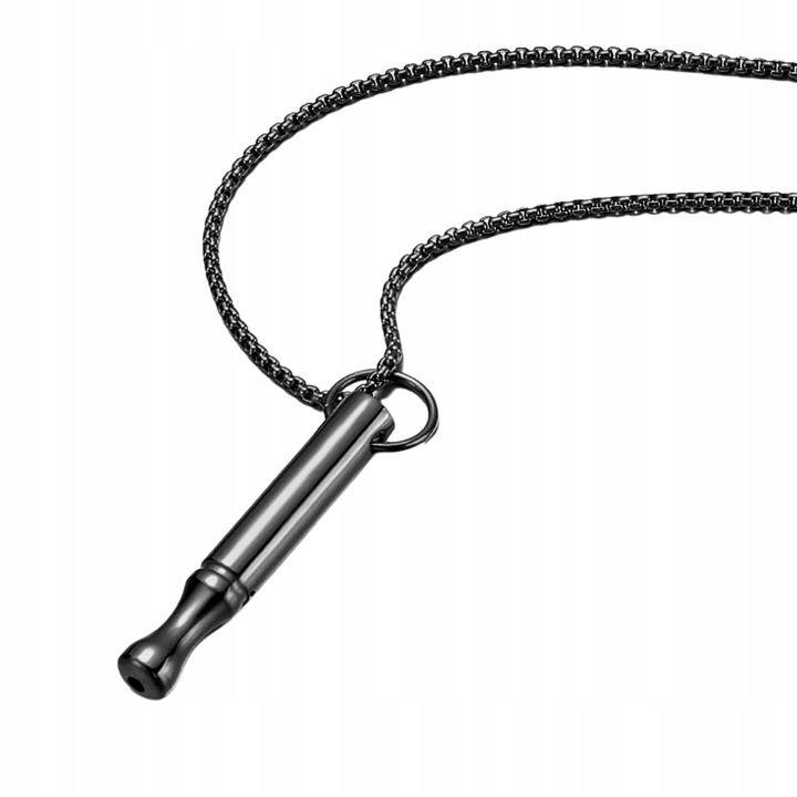Naszyjnik Do Rzucania Palenia Oddechowy Cichy Nie Gwizda STAL NIERDZEWNA