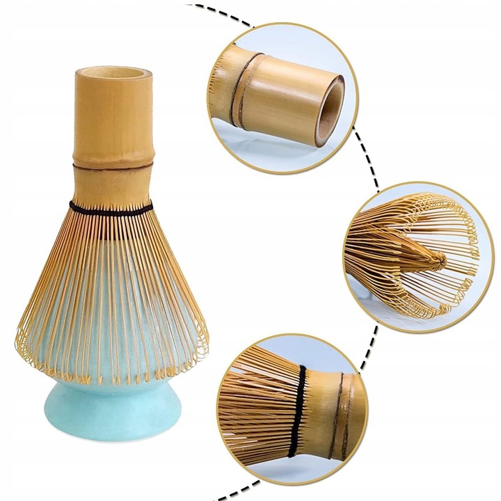 Zestaw Herbata Matcha Japońska Matchy - Miotełka Bambusowa Chasen Chashaku