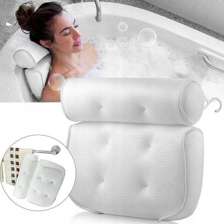 PODUSZKA DO WANNY KĄPIELI RELAKSACYJNA ZAGŁÓWEK KĄPIELOWA PODKŁADKA RELAKS