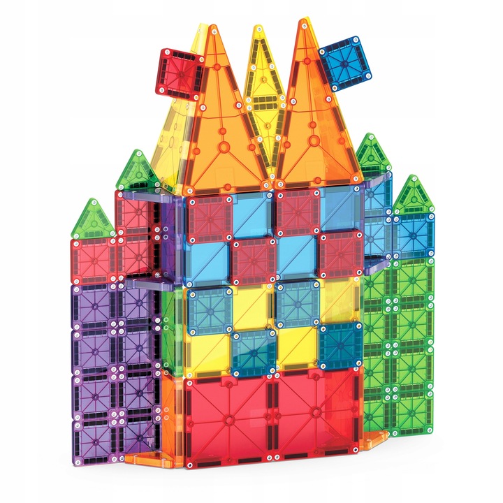 MAGNA-TILES Klocki Magnetyczne Konstrukcyjne COMBO microMAGS 62 elementy