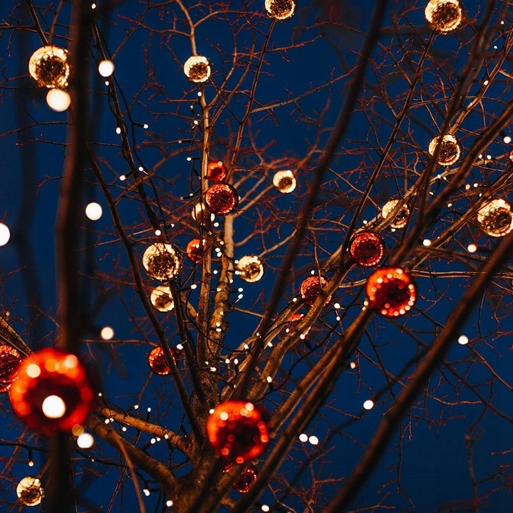 Lampki CHOINKOWE oświetlenie zewnętrzne wewnętrzne ciepłe 2016 LED 14,5 m