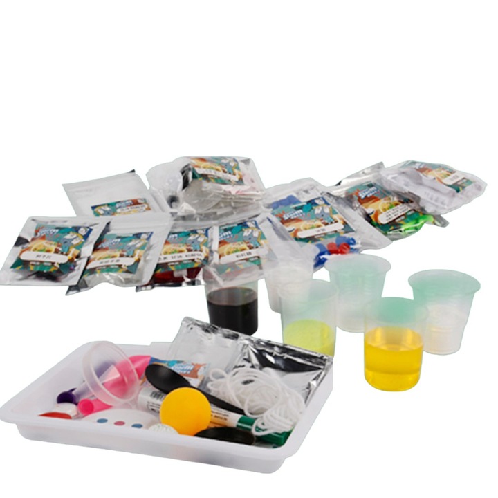 EKSPERYMENTY DLA DZIECI ZESTAW EDUKACYJNY WULKAN MAŁY CHEMIK 14W1 WYBUCH