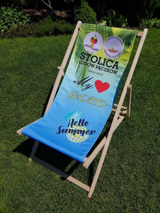 Leżak Leżaki z Nadrukiem Nadruk +Projekt REKLAMA
