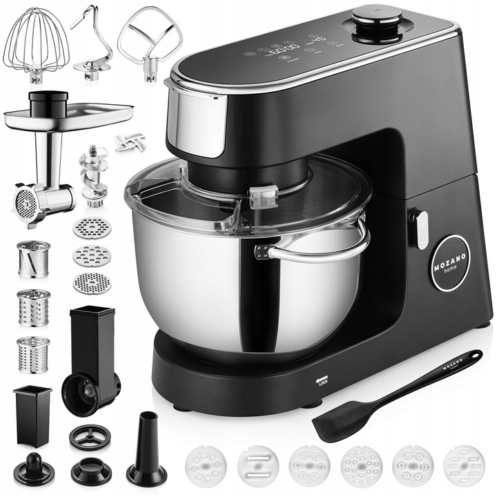 ROBOT PLANETARNY KUCHENNY PODGRZEWANA MISA 6,2L MIKSER DUŻY ZESTAW