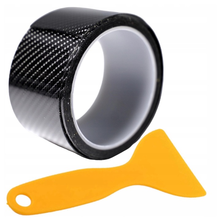 TAŚMA FOLIA CARBON NA PROGI OCHRONNA GRUBA ZABEZPIECZAJĄCA PROGI + RAKLA