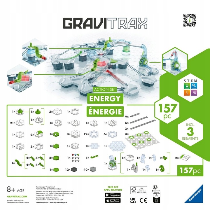 RAVENSBURGER 274826 GraviTrax Zestaw akcji Energy