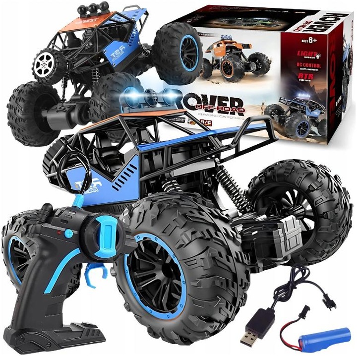 SAMOCHÓD ZDALNIE STEROWANY AUTO TERENOWE AUTKO PILOT RC ROVER + AKUMULATOR