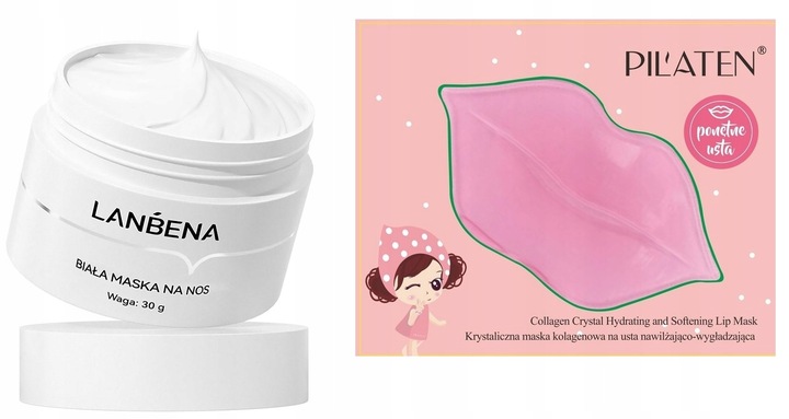 BIAŁA MASKA PILATEN WĄGRY + 60 PLASTRÓW