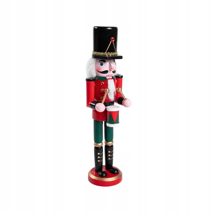 Figurka NUTCRACKER dziadek do orzechów z bębenkiem 31 cm HOMLA