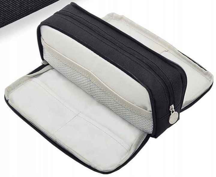 Duży Piórnik Szkolny Saszetka Trzykomorowy Zamek Piórnik do Szkoły + GRATIS