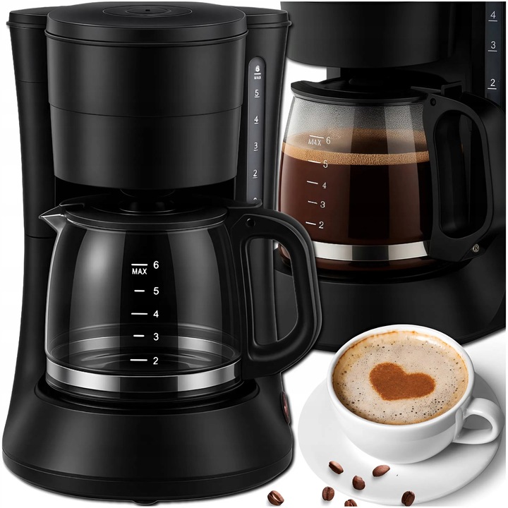 EKSPRES DO KAWY HERBATY KUCHENNY PRZELEWOWY 600ML BLOKADA KAPANIA 600W