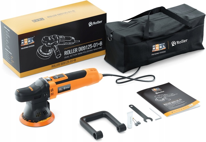 ADBL Roller D09125-01+B POLERKA + TORBA MASZYNA POLERSKA DUAL ACTION DA 9mm