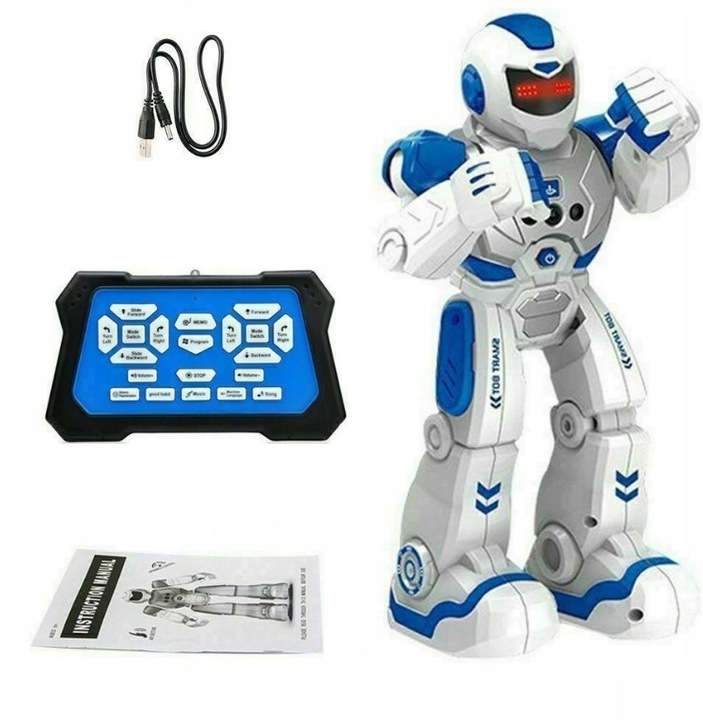 INTELIGENTNY ROBOT RC CZUJNIK DO WCZESNEJ EDUKACJI DLA DZIECKA + PILOT