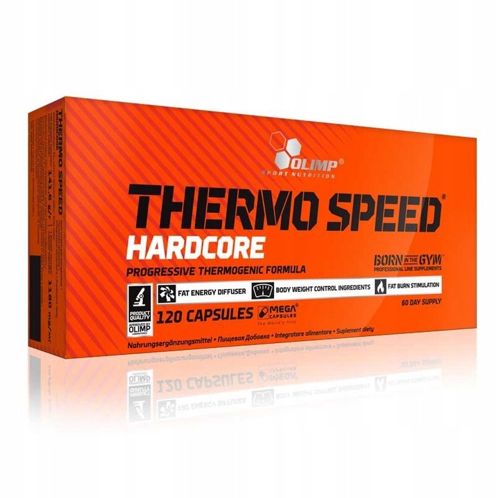 OLIMP THERMO SPEED HARDCORE 60kaps SPALACZ REDUKCJA WITAMINY ODCHUDZANIE