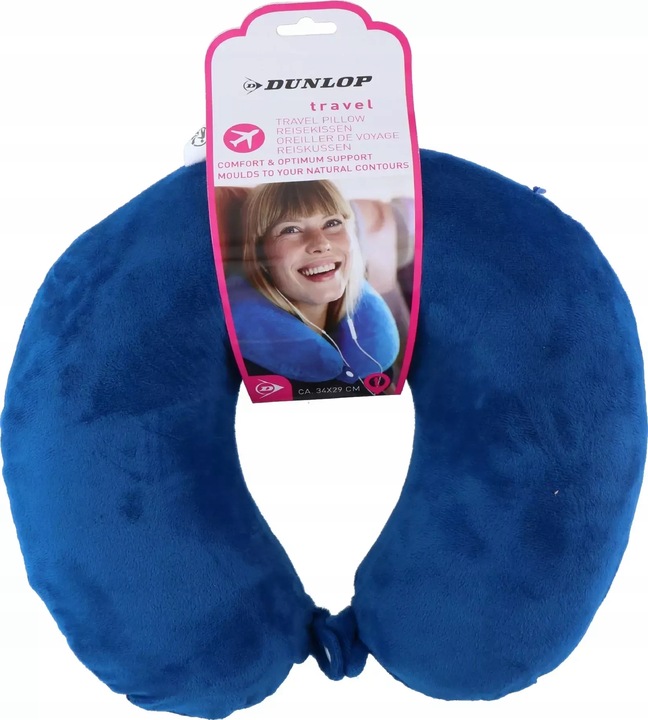 PODUSZKA PODRÓŻNA ROGAL NA SZYJĘ ZAGŁÓWEK PIANKA PAMIĘCIOWA MEMORY DUNLOP