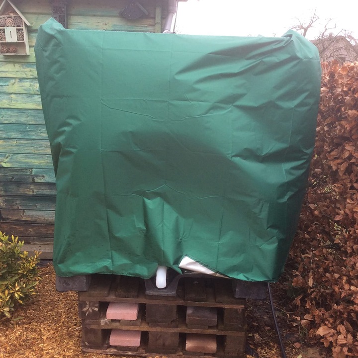 PLANDEKA OSŁONA NA MAUZER 1000L POKROWIEC ZBIORNIKA NA WODĘ 100x116x120 cm