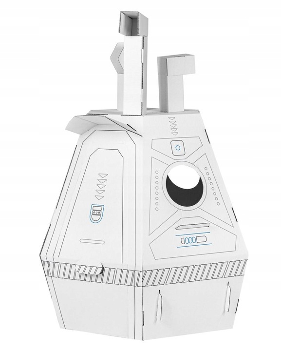 Kartonowy Kapsuła Ratunkowa do malowania i samodzielnego złożenia Tektorado