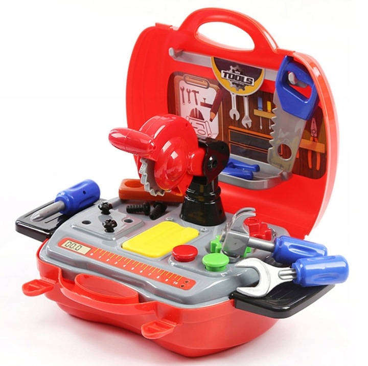NARZĘDZIA zestaw narzędzi w walizce WARSZTAT narzędzia dla dzieci SUPERCENA