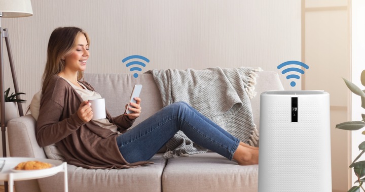 Klimatyzator przenośny ENVA 3,5 kW 4w1 WiFi osuszacz 56l/24h pompa ciepła
