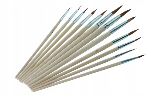 Pędzelki zaprawkowe 12 szt.