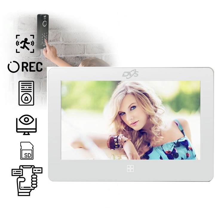 WIDEODOMOFON WIDEO DOMOFON WiFi DOTYKOWY DZWONEK BRAMA BRELOKI AUDIO TUYA