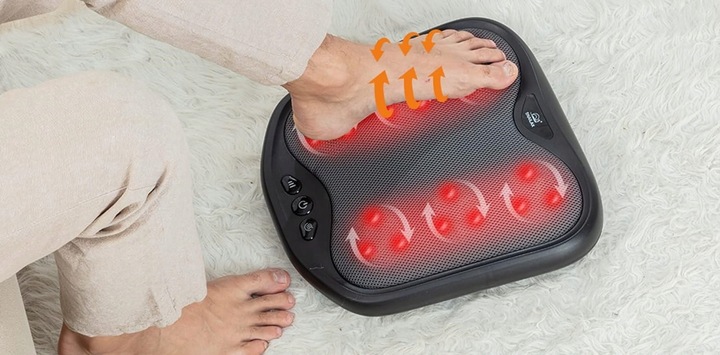 SNAILAX SL-593 EU SHIATSU MASAŻER DO STÓP ELEKTRYCZNY MASAŻ Z OGRZEWANIEM