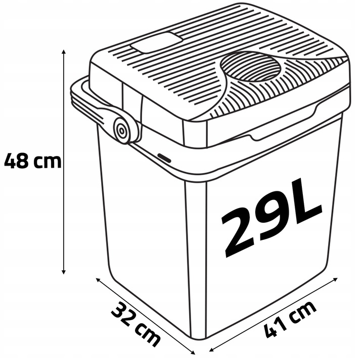 Lodówka turystyczna Berdsen Icemax 29 litry tryb ECO - zielona