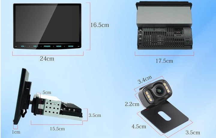 ANDROID RADIO SAMOCHODOWE URVOLAX 1-DIN 10,1'' GPS WI-FI MIRROR LINK 2/32GB