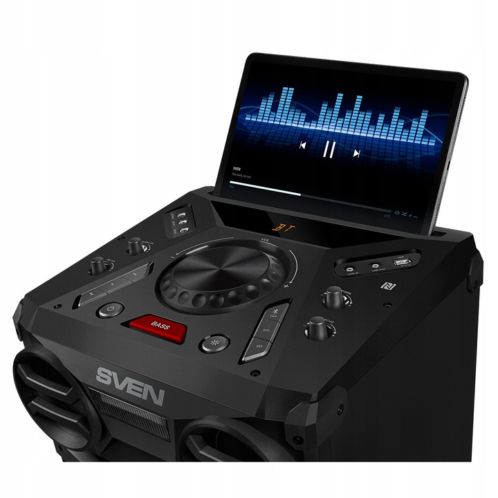 SVEN PS-1900 GŁOŚNIK PRZENOŚNY PARTYBOX 1000W BLUETOOTH KARAOKE STROBOSKOP