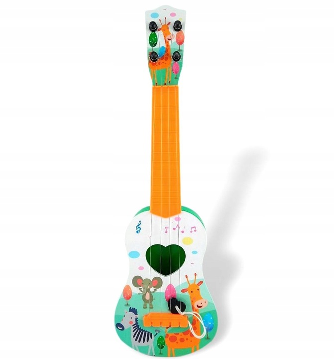 GITARA DLA DZIECI DUŻA 43CM UKULELE GRA INSTRUMENT