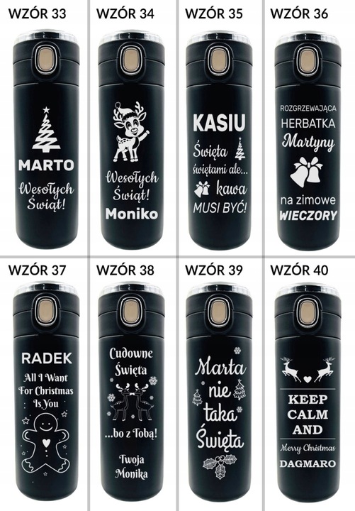 KUBEK TERMICZNY Z GRAWEREM TERMOS DO KAWY 420ml prezent męża żony taty niej