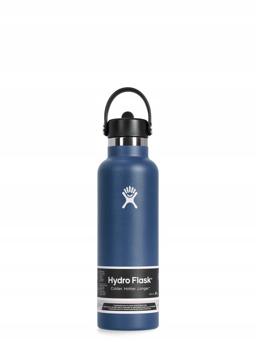 Butelka turystyczna Hydro Flask 21 Oz Standard Flex Straw Cap - indigo