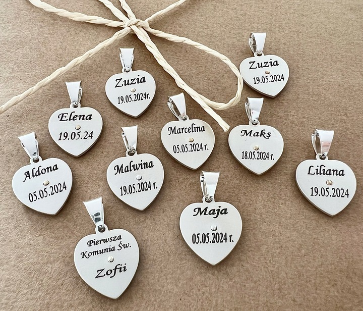 Srebrny zestaw komunijny łańcuszek i medalik pozłacana pasyjka 45 cm GRAWER