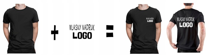 KOSZULKA Z WŁASNYM NADRUKIEM NAPIS LOGO TEKST 4XL
