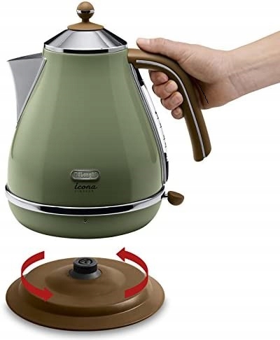 Czajnik De’Longhi Icona Vintage KBOV 2001.GR 1,7 L, zielony