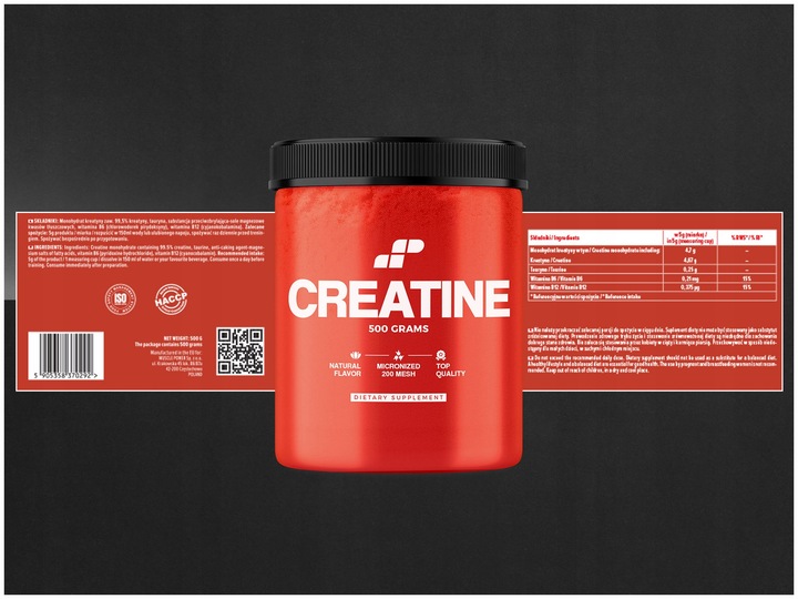 KREATYNA CREATINE MONOHYDRAT 500g + BIAŁKO WHEY WPC KONCENTRAT 700g