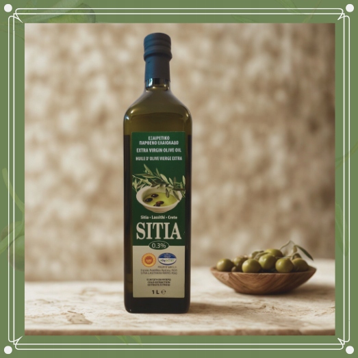 GRECKA oliwa z oliwek SITIA 1L 0,3% EXTRA VIRGIN - nowy zbiór data do 01/27