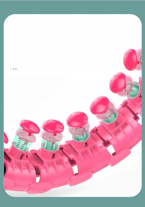 HULA HOP ODCHUDZAJĄCE z Obciążeniem Obciążnikiem Smart z Wypustkami HULAHOP