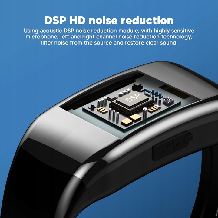 ZEGAREK Z FUNKCJĄ NAGRYWANIA REDUKCJĄ SZUMÓW 4G