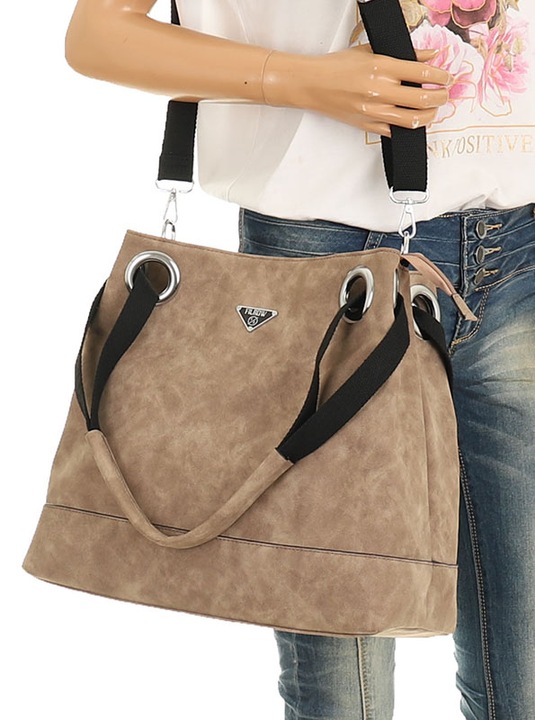 Torebka Damska Worek Modna Listonoszka Pojemna Torba na Ramię YD8904 Soil