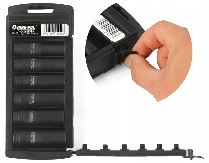 UDAROWY KLUCZ PNEUMATYCZNY 1/2 DO KÓŁ + NASADKI