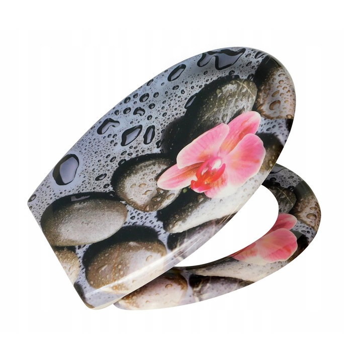 DESKA WC KLOZETOWA SEDESOWA WOLNOOPADAJĄCA KOLOROWA KAMIEŃ STORCZYK ESTIVA