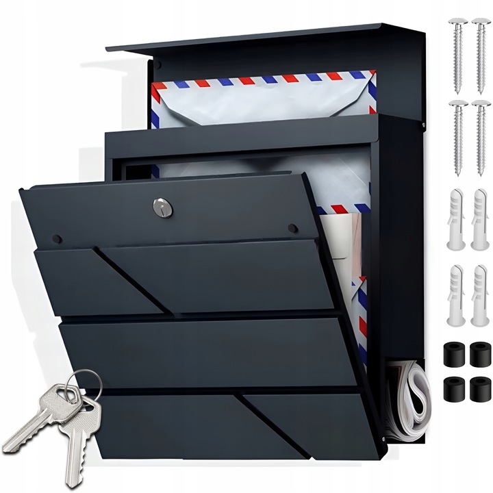 Skrzynka na listy GRAVIT szary