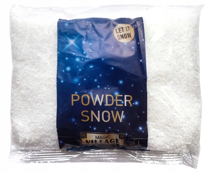 Sztuczny śnieg sypki w drobne płatki do dekoderacji bardzo realny 4 Litry