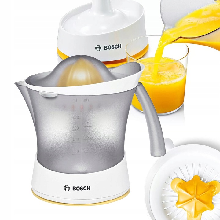 Wyciskarka do cytrusów Bosch MCP3500N Duży pojemnik na sok z miarką 800ml