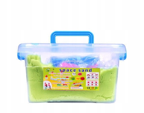 PIASEK KINETYCZNY 3kg FOREMKI + BASEN PIASKOWNICA