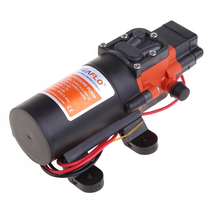 Pompa Wody 12V Ciśnieniowa SEAFLO 4,3L 2,4BAR Samozasysająca JACHT KAMPER