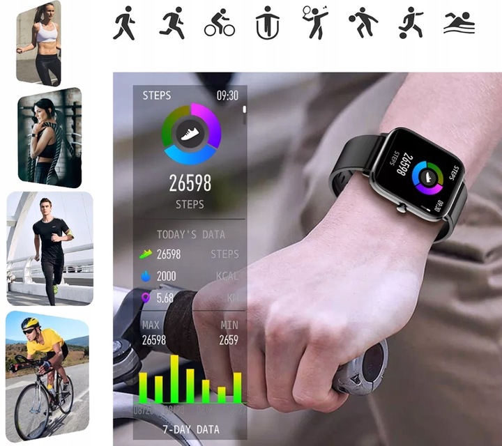 SMARTWATCH DLA DZIEWCZYNKI PREZENT NA KOMUNIĘ Z FUNKCJĄ ROZMOWY + TOREBKA