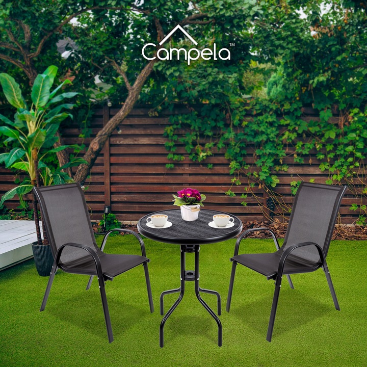 Meble Ogrodowe Zestaw Mebli Ogrodowych Stół 2x Krzesła Taras Balkon Komplet